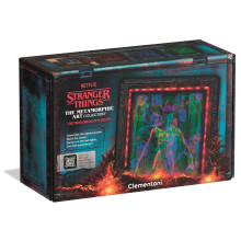 Clementoni Stranger Things Metamorphic Art with LED Light: 520-Piece puzzle, Colour-Changing Scene with Eleven vs Demogorgon