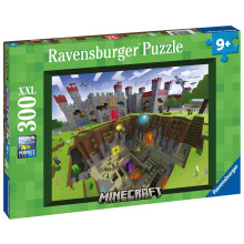 Ravensburger Minecraft Cutaway 300 Piece XXL Jigsaw Puzzle for Kids 9 Years and Up - Premium Minecraft Puzzle Toy for Children