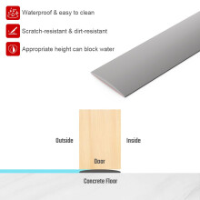 Flintronic 1.2M PVC Floor Transition Strip - 5CM Self Adhesive Threshold Bar for Joining Floor Gaps, Carpet, Tiles