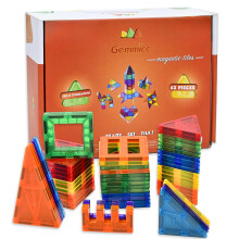 Gemmicc Click to see full view Magnetic Tiles Building Blocks, Magnet Toys for Kids, STEM Approved Educational Toys,3D Magnet Puzzles Stacking Blocks