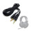 3,5-mm-Stecker auf Buchse, 1 Buchse auf 2 Stecker, 2