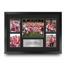 HWC Trading Arsenal Premier League Champions 25/26 Winners 2026 Gifts Printed Signed Autograph Picture for Football Fans and Supporters - A3 Framed (