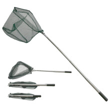 Telescopic Folding Fishing Landing Net,1.55m Stainless Steel Pole,Collapsible Extensible Long Handle,Triangular Net,For Bird Fish Catch,Aquarium,Pond