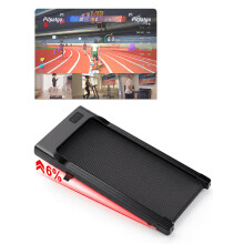Superun Walking Pad Raceable 6% Incline 2.5HP Under Desk Treadmill 136KG Capacity 6/ 12KM/H Foldable Treadmill with HIIT & MIIT Programs APP Control