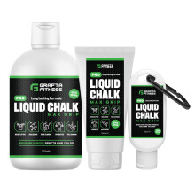 GRAFTA Fitness Pro Liquid Chalk for Weightlifting, Climbing, Gymnastics & CrossFit | Anti-Slip Hand Grip | Max Grip | No Mess Quick Drying Formula (5