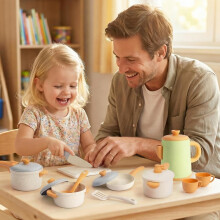 HYAKIDS Toy Pots and Pans Set Kids Kitchen Accessories