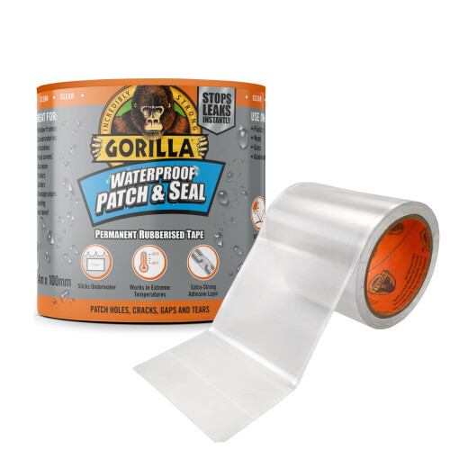 Gorilla Gorilla Waterproof Patch & Seal Tape Clear 2.4m