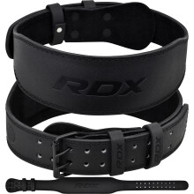 RDX Weight Lifting Belt Gym Fitness, Cowhide Leather, 4” 6” Padded Lumbar Back Support, 10 Adjustable Holes, Weightlifting Powerlifting Bodybuildi