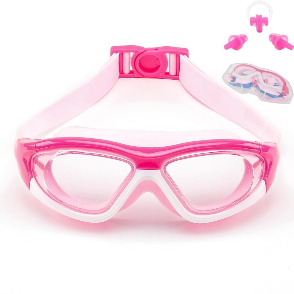 Photos - Swim Goggles SIMAKARA Swimming Goggles Kids 6-14, Boys and Girls Swimming Goggles Age from 3 to 15 Years Old, Wide Vision, Anti-Fog, Wate