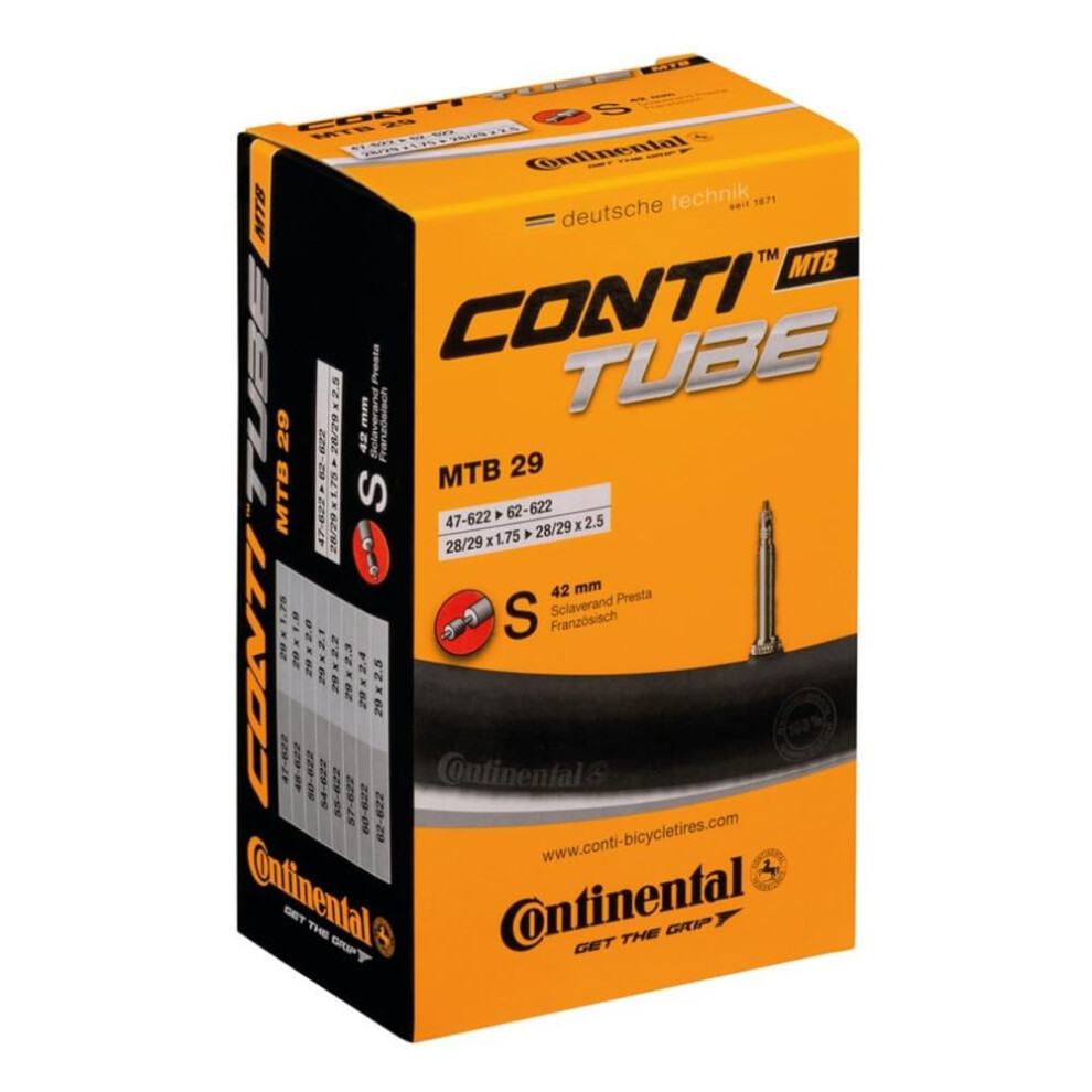 Continental Bicycle Inner Tube Mtb 29 S42 47/62-622 Inches Black