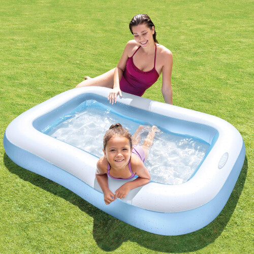 Intex Rectangular Baby Pool with Soft Inflatable Floor 1
