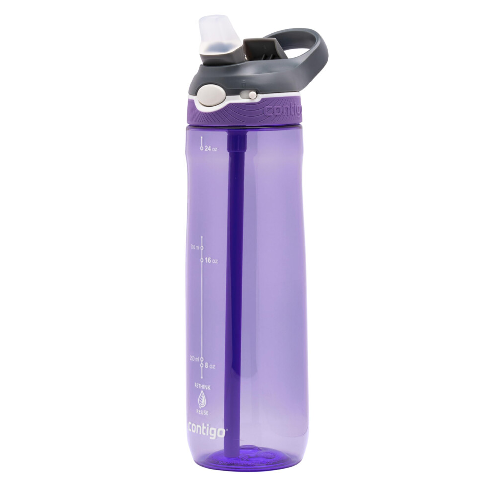 Contigo Ashland Autospout Water Bottle With Flip-Straw | Large Bpa Free Drinking Bottle | Sports Flask | Leakproof Drink Bottle | Ideal For School, G