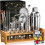 (F) 26-Piece Stainless Steel Cocktail Shaker Set - Complete Bartender Barware Kit 2