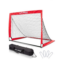 Hy-Pro 4ft x 3ft Pop Up Flexi Football Goal – Portable Net with Carry Bag, All-Weather Design, Durable & Secure Football Training Equipment, Foldabl