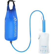 Waterdrop Water Filter Camping, Personal Water Filter Straw with Gravity Water Bag, 0.1 Micron Water Filtration System Drinking Water Purifier for Em