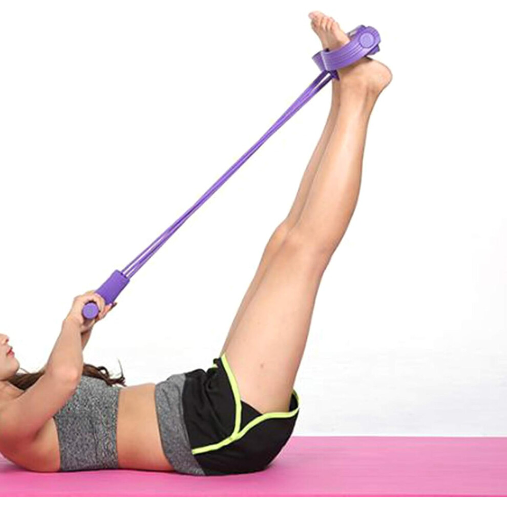 Photos - Climbing Gear Multifunction Tension Rope, 6-Tube Pedal Resistance Band Elastic Pull Yoga Tension Rope, for Abdomen/Waist/Leg Stretching Sl