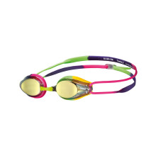 ARENA Unisex-Youth Swim Goggle Tracks Mirror, Violet/Fuchsia/Green, Junior
