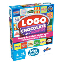 Drumond Park Logo Chocolate & Sweets Mini Board Game | Fun for Groups – Adults & Families | Travel-Size Trivia Game | Perfect for Parties & Game Nig