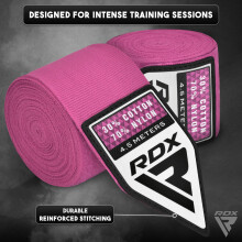 RDX Boxing Hand Wraps 4.5M / 180 Inches – Mexican Style Semi-Elastic MMA Inner Gloves - Wrist Support for Muay Thai, Kickboxing, BJJ, Karate - Thumb