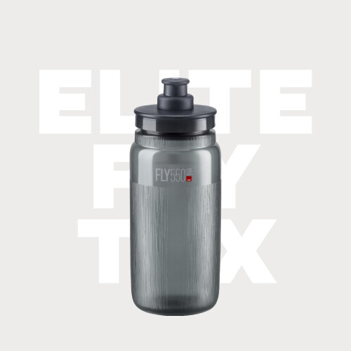 ELITE Fly Tex Water Bottle Black 550ml 1