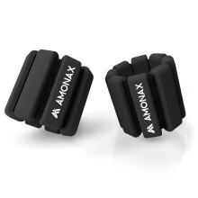 Amonax Adjustable Ankle and Wrist Weights Set, Fitness Leg Weights for Women Men, 1lb/2lb Pair for Strength Training, Pilates Weights Running Swimmin