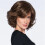(Light Brown) Brown Medium-Length Curly Wig Side Bangs Women's Natural Look Kit 2