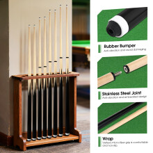 JEPNJPU Pool Cue Sticks 36inch 42inch 48inch 52inch 58inch Set of 2 or 4,Pool Cue with 13mm Leather Tip for Adults, Beginners,2-Piece Design,(14oz t