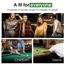 Pool Cues for Kids Shorty Cues Billiard House Cue Sticks for Child Hardwood Billiard Cue Sticks,36 inch,Set of 2