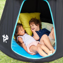 TP Toys UFO Den & Climbing Frame With Curved Climbing Rungs And Safety Handrails Mesh Den With Door, Climbing Ladder And Lookout Mesh Window. Adjusta
