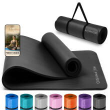 KG Physio Yoga Mat - Thick Yoga Mats for Women & Men, High-Density NBR Foam Excercise Mat, Non-Slip & Sweat-Resistant, Ideal for Pilates, Home Fitnes