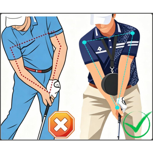 cakefly Golf Swing Trainer Smart Ball, Inflatable Posture Correction 1