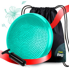 RFAQK Inflated Air Stability Wobble Cushion - Wiggle Seat to Improve Sitting Posture & Attention, Stability Balance Disc for Physical Therapy Exercis
