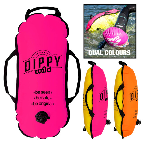 Dippy WILD Swimming Float | Swim Buoy | Tow Float for Open Water 1