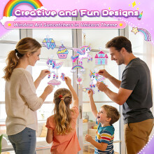 Gifts for 5 6 7 8 Year Old Girls: Diamond Arts and Crafts for Kids Age 5-10 Girls Birthday Presents, DIY Unicorn Gem Art Kits Toy for 5-6-7 Year Old