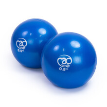 Fitness Mad Soft Weight Pair, Weighted Toning Balls for Pilates, Yoga & Fitness | Sand Filled Smooth Touch PVC | 3 Weights Available, 0.5kg, 1kg, 1.5
