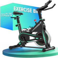 DMASUN Exercise Bike for Home Gym Use with LCD Display & Tablet Holder, Silent 0-100% Level Resistance Indoor Cycling Bike, Professional Stationary B