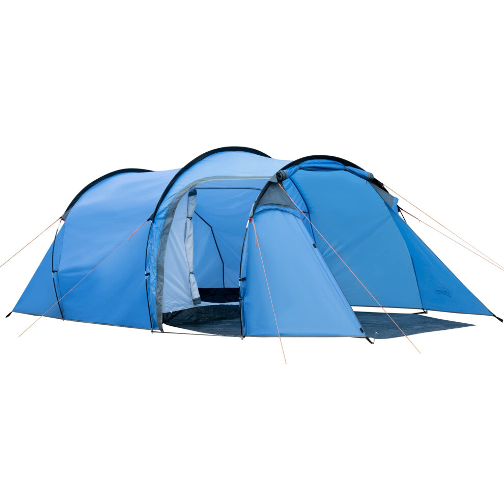 Outsunny 2-3 Person Tunnel Tent With Sewn-In Groundsheet, Air Vents, Rainfly, 2000Mm Water Column, Camping Tent With 1 Bedroom, Inbuilt Porch, Living