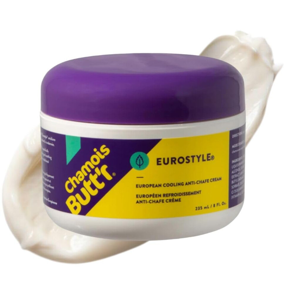 Chamois Butt'r Eurostyle Anti-Chafe Cream, 1 Jar 235Ml/8Oz