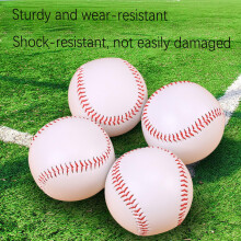 BIgGouannie 2 Pack Base Ball Standard 9 Inch Baseball One Soft and One Hard Practice Rubber Leather Base Ball for Outdoor Sports School Training for