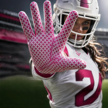 Seibertron Pro 3.0 Elite Ultra-Stick Sports Receiver Glove American Football Gloves Youth and Adult (Pink, L)
