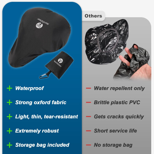 Northdeer 2 Pack Saddle Cover Waterproof with Storage Bag, 1