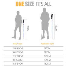 COVACURE Walking Poles - 2 Pack Lightweight Collapsible Walking Sticks for Hiking, Camping & Backpacking- 7075 Aluminum Foam Grip & Padded Strap (Up