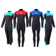 Two Bare Feet Kids Glider Wetsuit – Full-Length 2.5mm Neoprene, Warm & Flexible Children's Summer Surf Suit for Swimming, Diving & Water Sports (Red