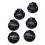 40Pcs Guitar Knobs Amplifier Amp Knob Bass Tone Volume Knobs for Guitarra Brass 4