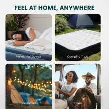 Green Haven King Size Air Bed with Built-in Electric Pump –