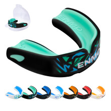 Enmo Maxilla Pro Gum Shield - Adult & Junior 10+ Mouth Guard with Case for Rugby, Boxing, Hockey and Contact Sports - Mouthguard with Boil & Bite, Br