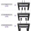 niffgaff 3 Tier Adjustable Dumbbell Rack, Weight Rack with Extended 4