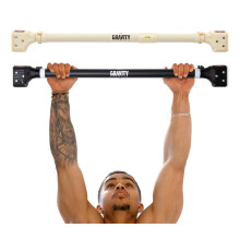 Gravity Fitness Pull-Up Bar for Doorway – Adjustable Chin-Up Bar (28.3in-37.4in) No Screws Installation - Adjustable Pull Up Bar for Upper Body Work