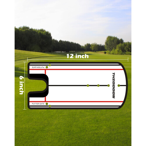 THIODOON Golf Putting Mirror - Putter Line Alignment Mirror for Putting Practice - 30 x 15 CM 1