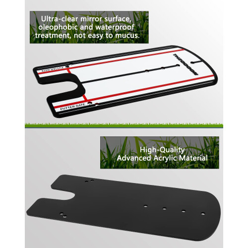 THIODOON Golf Putting Mirror - Putter Line Alignment Mirror for 2